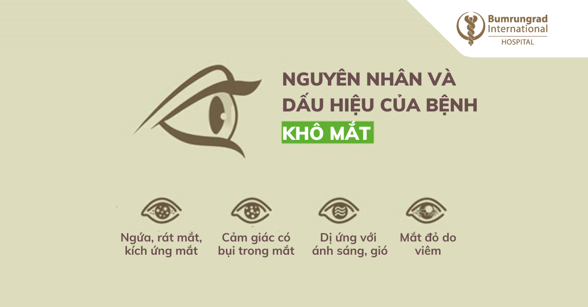 Nguyên nhân và dấu hiệu của bệnh khô mắt